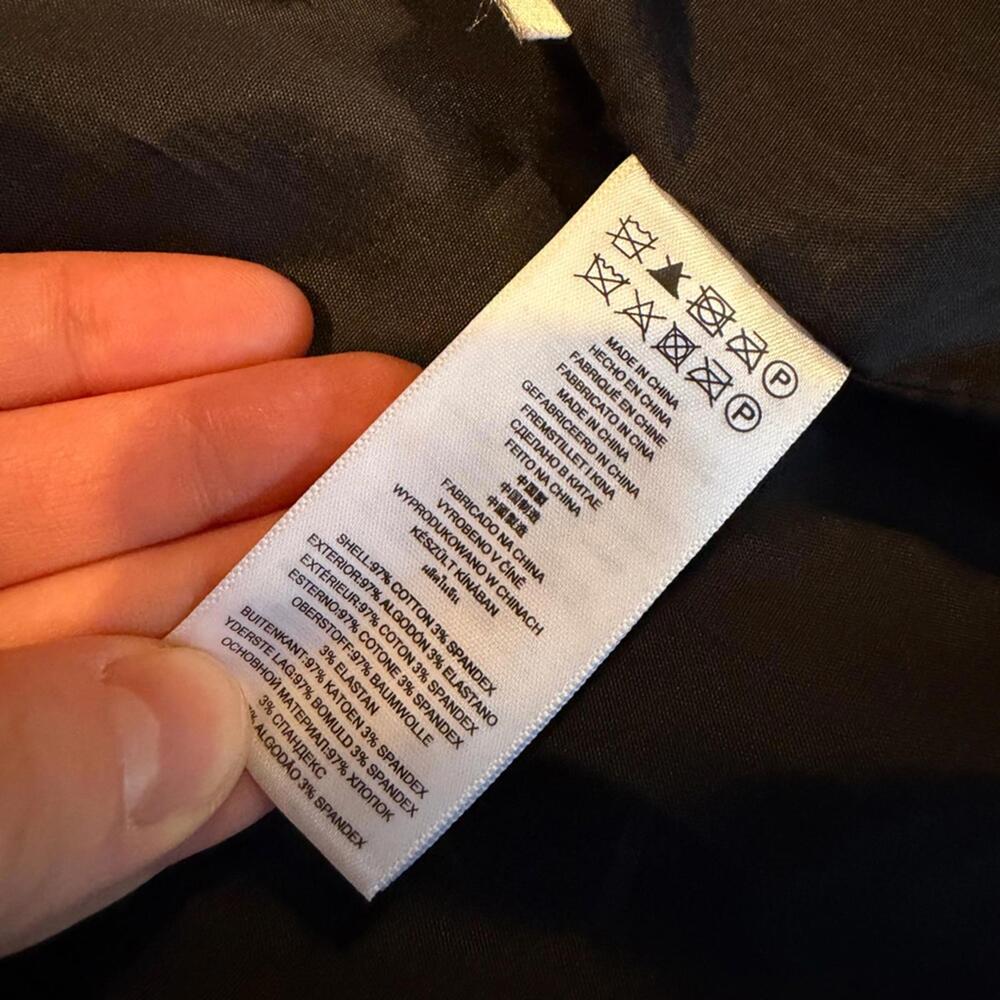 Michael Kors Navy Trench Coat With Gold Accents Large - Picture 4 of 5